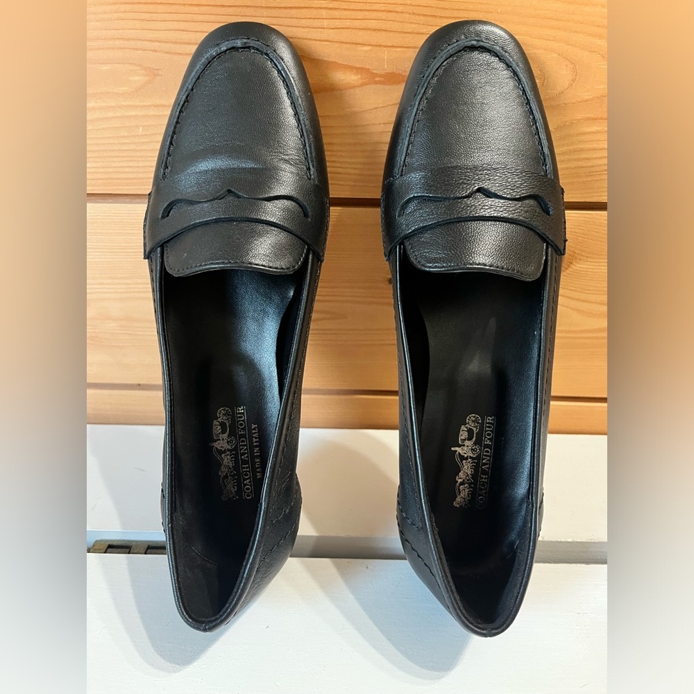 Coach and Four Black Loafers